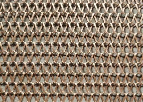 The cabinet door is made of architectural decorative mesh glass and metal decorative mesh