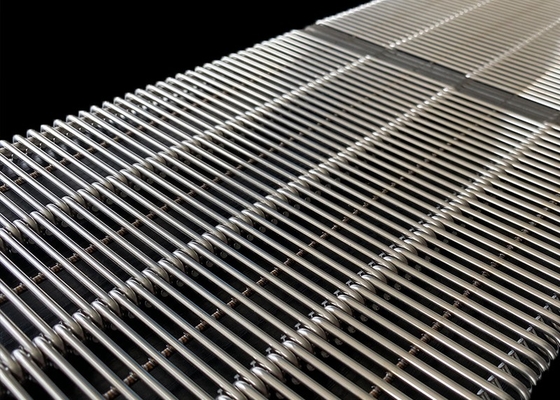 50cm Stainless Steel Eye Link Wire Conveyor Belt For Food Transportation