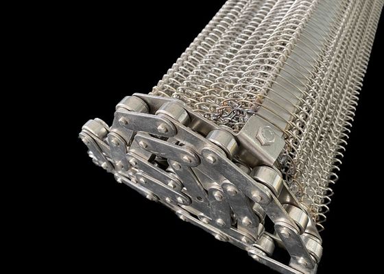1000mm*10m Chain Mesh Conveyor Belt After Service Online Support with Belt width 30cm-4m