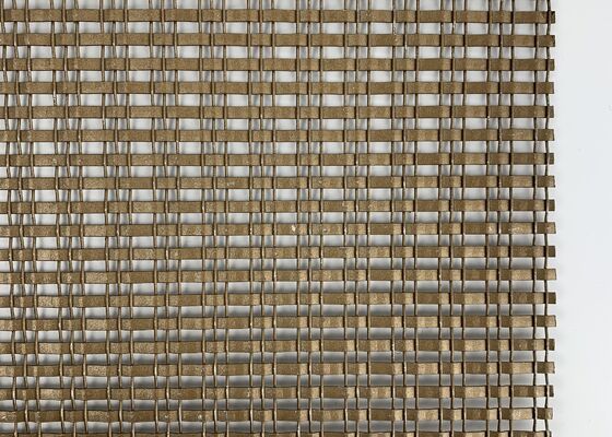 The cabinet door is made of architectural decorative mesh glass and metal decorative mesh