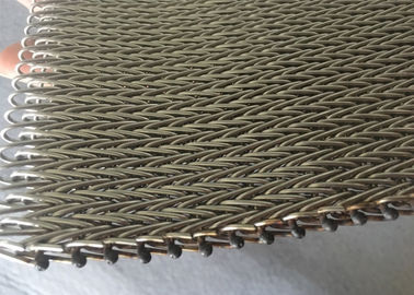 CE SGS 304SS Longlife Herringbone Wire Mesh Belt For Biscuit Baking