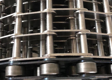 Pan Cake Baking Woven Eye Link Mesh Conveyor Belt With 316 Stainless Steel