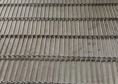 304SS Flat Flex Enrober Conveyor Wire Mesh Belt For Chips Frying