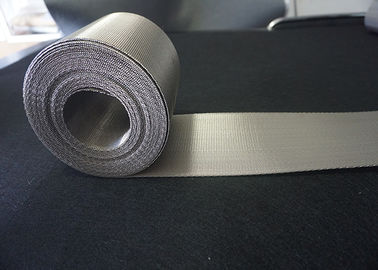 Square Shape Metal Mesh Conveyor Belt , Stainless Steel Wire Mesh Belt For Small Parts
