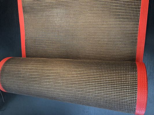Food Drying 8*8mm PTFE Coated Fiberglass Mesh Conveyor Belt
