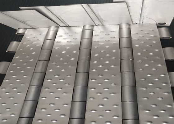 Food Processing Oven 0.8mm SS201 Plate Conveyor Belt