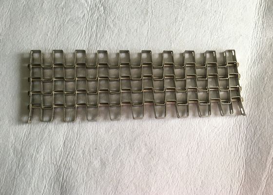 Anti Rust 304 Stainless Steel 100mm Flat Wire Mesh Belt