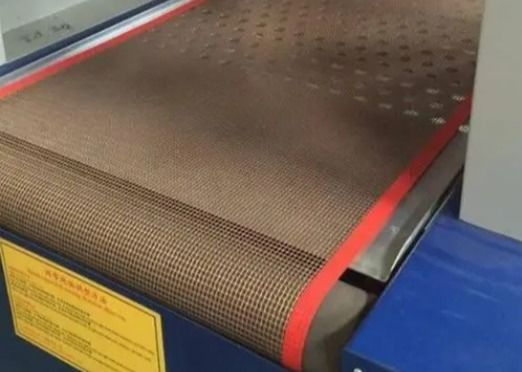 Uv Curing Machine  Conveyor Belts , 1x1 FDA Ptfe Mesh Belt
