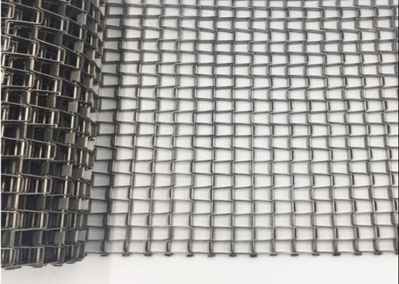 Food Grade Sus 201 Flat Wire Mesh Belt In Canning Processing Machine