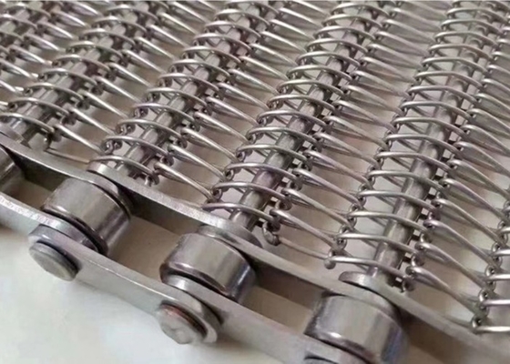 4mm 사슬 메시 컨베이어 벨트 Ss 304 오븐을 위한 316 스테인리스