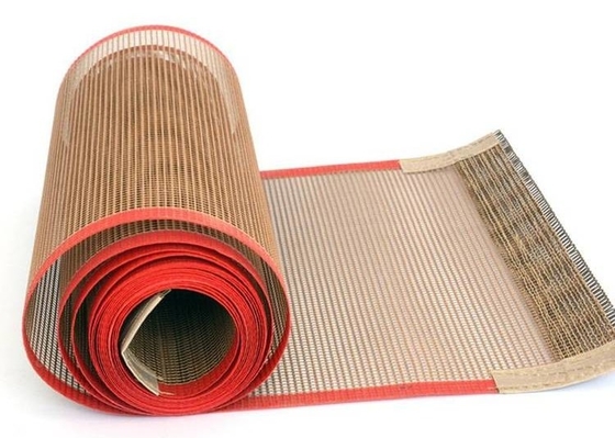 열에 저항하는 유리섬유  Mesh Ptfe 컨베이어 벨트 좋은 공기 투과성