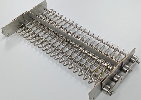 304 316 316L 식품 등급 스테인리스 스틸 탄소강 스파이럴 체인 링크 오븐 베이킹 와이어 메쉬 컨베이어 벨트