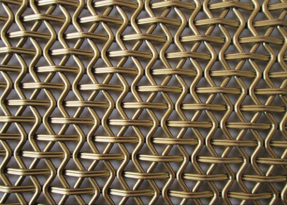 회전형 스테인레스 스틸 구리 엮인  Mesh for Curtain Walls, Hotel Facades, And Mall Decorative Screens