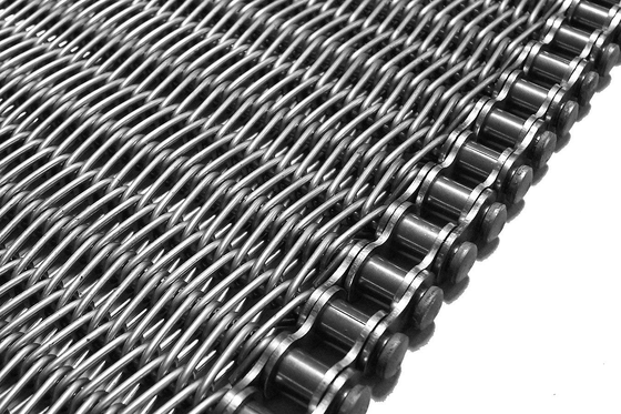 산업용 식품 가공 및 자재 취급 장비용 스테인리스 스틸 체인 메쉬 컨베이어 벨트