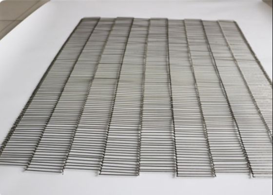 90CM 폭 SUS316 평평한 플렉스 컨베이어 벨트를 굽는 도넛