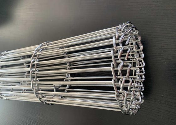 물고기 가공 기계를 위한 300mm 폭 Sus304 편평한 코드 컨베이어 벨트