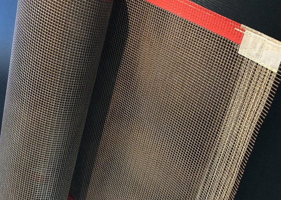 늘어붙지 않게 되어 있는 열 저항성 쉬링크 터널 비난에 까딱없는 컨베이어는 Ptfe 메쉬 섬유 유리를 벨트를 감습니다